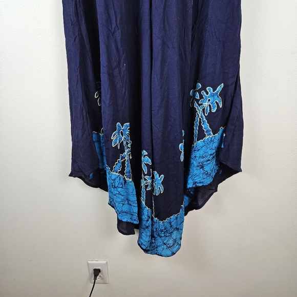 Sakkas Batik Palm Tree Cap Sleeve Caftan Dress / Cover Up One Size NWT - Picture 3 of 7